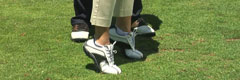 Golfer doing a heel raise