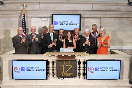 HSS Family members at the NYSE on June 17th for the bell ringing.
