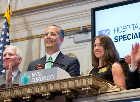 Louis A Shapiro, CEO and Christine Carey, 2012 Employee of the Year at the NYSE for the Closing Bell Ringing on June 17th.