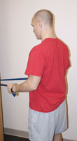 Thumbnail photo of postural muscle strengthening exercise with bent arms