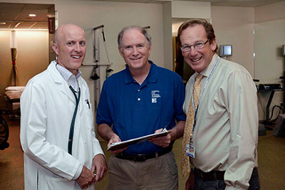 Photo of Dr. Kinderknecht, Dr. Sherman and John Cavanaugh.