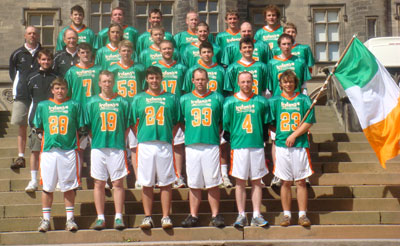 Photo of the Irish National Lacrosse Team