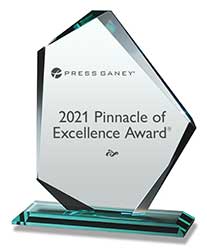 Image of the Press Ganey Pinnacle of Excellence Award