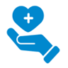 heart in hand icon