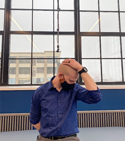 photo of neck stretch