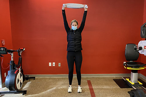 shoulder press end position