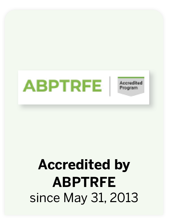 ABPTRFE logo showing accreditation since May 31, 2013
