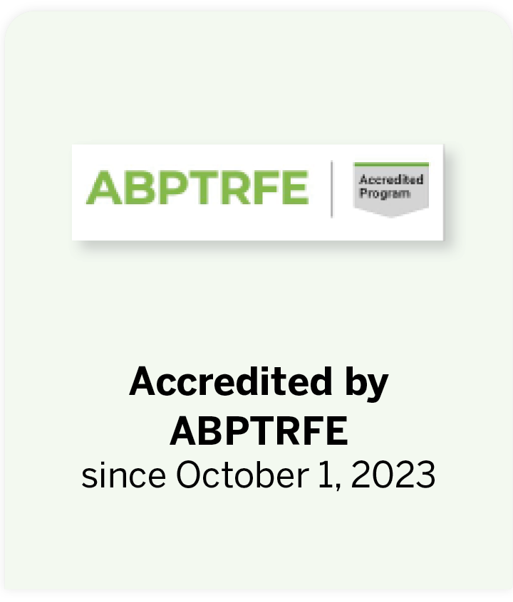 ABPTRFE logo showing accreditation since October 2023