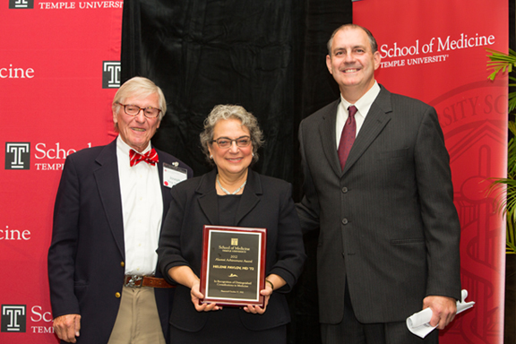 Photo of Dr. Helene Pavlov with her award