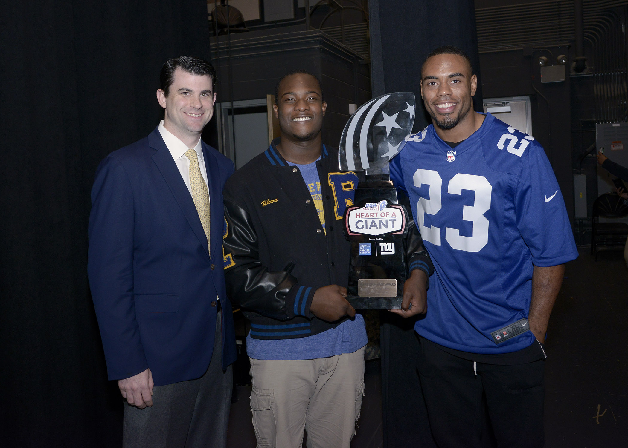 Dr. Samuel Taylor with Chukwuma Ukwu and Rashad Jennings