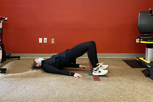 supine hamstring curl start position