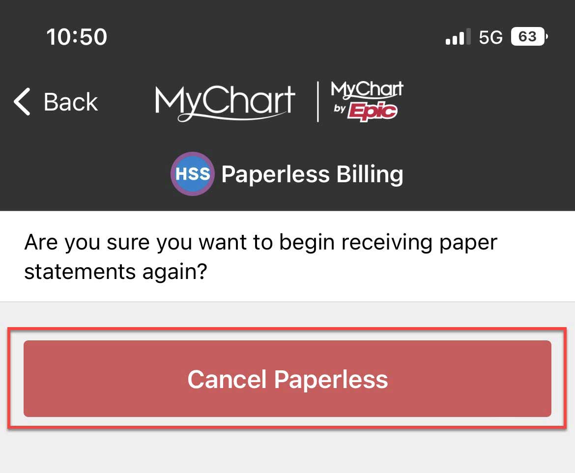 Paperless Billing Instruction