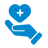 heart in hand icon