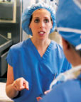 Image of two nurses speaking