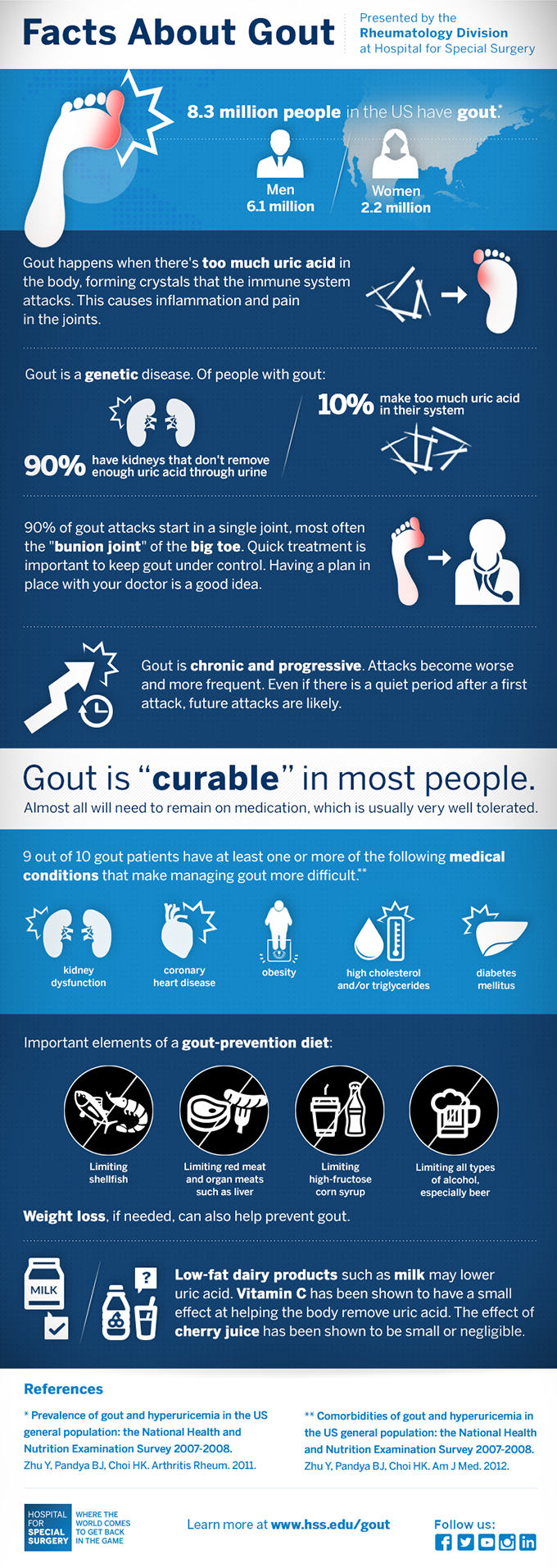 Facts about Gout Infographic 