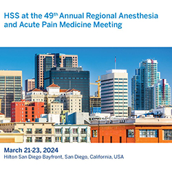 HSS at the 49th ASRA meeting. Picture of sunny San Diego buildings
