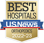 U.S. News Best Hospitals Orthopedics badge