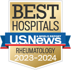 U.S. News Best Hospitals Rheumatology badge