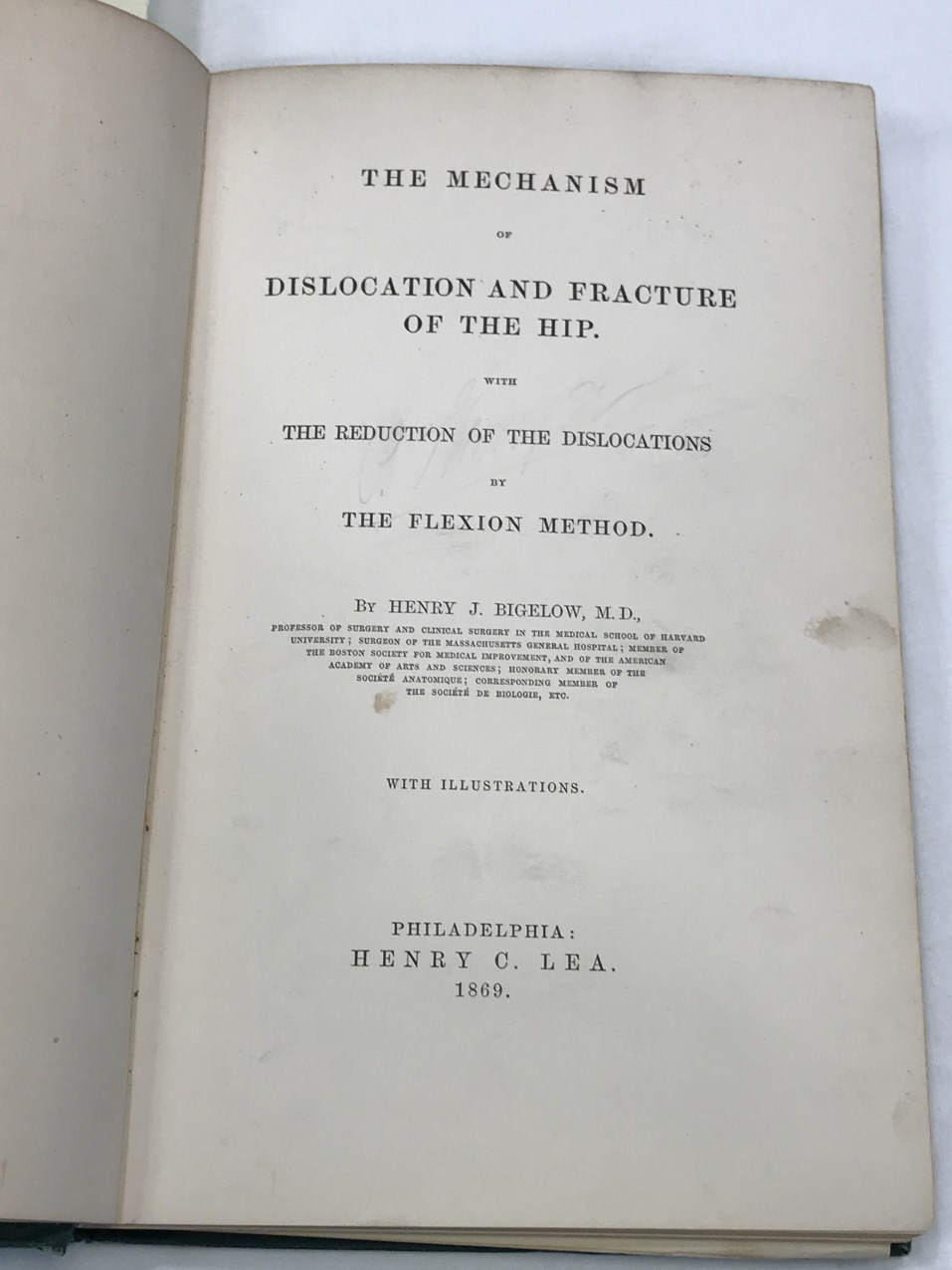 title page to Bigelow's book
