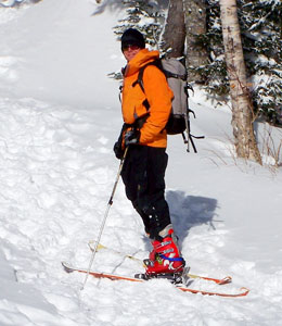 Graham Seaton skiing