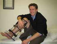 Graham, Post-op thumbnail image, Limb Lengthening, ankle reconstruction with fusion and circular external fixator, limb lengthening 4cm with ring and TSF