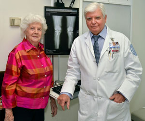 Lucille Horn and Dr. Thomas Sculco