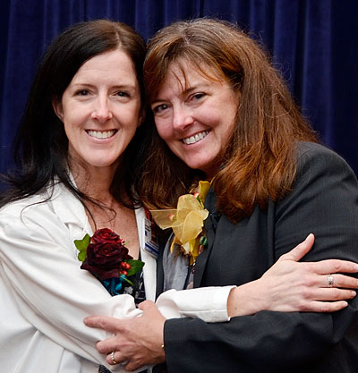 Christy Loughlin, PA-C, with her sister