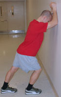 Thumbnail photo of calf stretch exercise