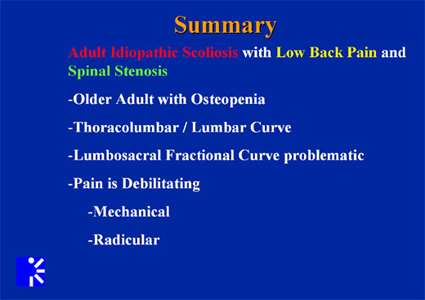 summary adult idiopathic scoliosis graphic