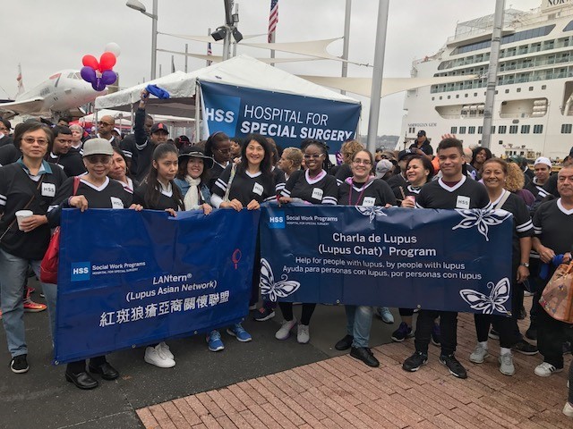 Members, friends and family at the Lupus Research Alliance walk.