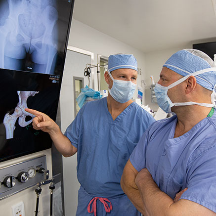 HSS orthopedic surgeons Dr. Ernest Sink and Dr. Bryan Kelly discuss imaging results