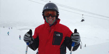 Image - Gary Lowenstein on the ski slopes