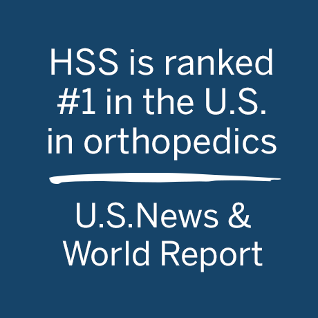 Graphic - HSS is nationally ranked No. 1 in orthopedics by U.S.News & World Report