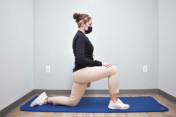photo of a Half-Kneeling Hip Flexor Stretch