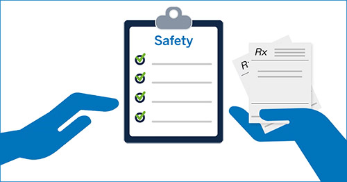 Icon of a safety checklist.