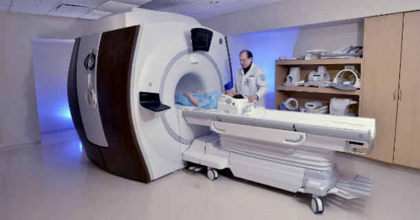 An MRI being conducted at Hospital for Special Surgery.